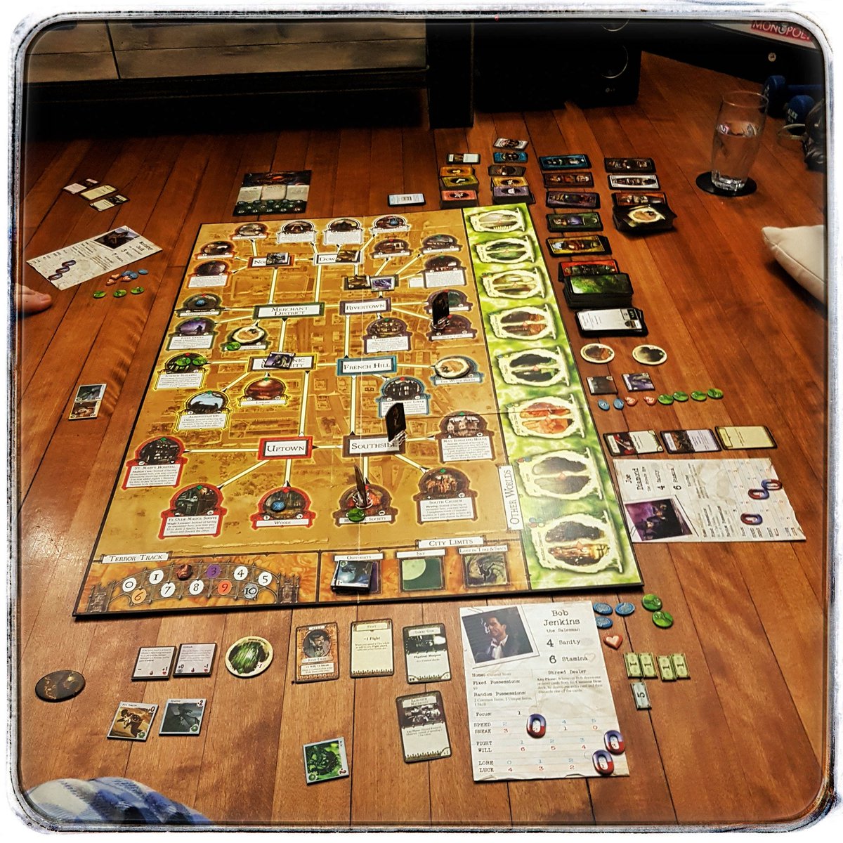 Day 12We've been playing a lot of board games lately. This time it's  #ArkhamHorror.Ooooff, this game is super anxiety inducing. Super fun though.