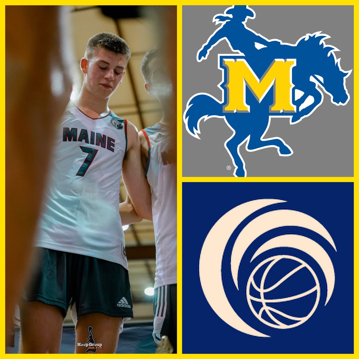 BlueWaveBBall's tweet photo. Congrats to Blue Wave standout Logan Bagshaw on his first D1 offer from McNeese State University! @NERRHoops @MBRmaine #BlueWaveFam #WeDoItBettwrThenAnyone @TrophyMode @loganjbagshaw #MaineMade @VerbalCommits https://t.co/l2B0Hkc6CY