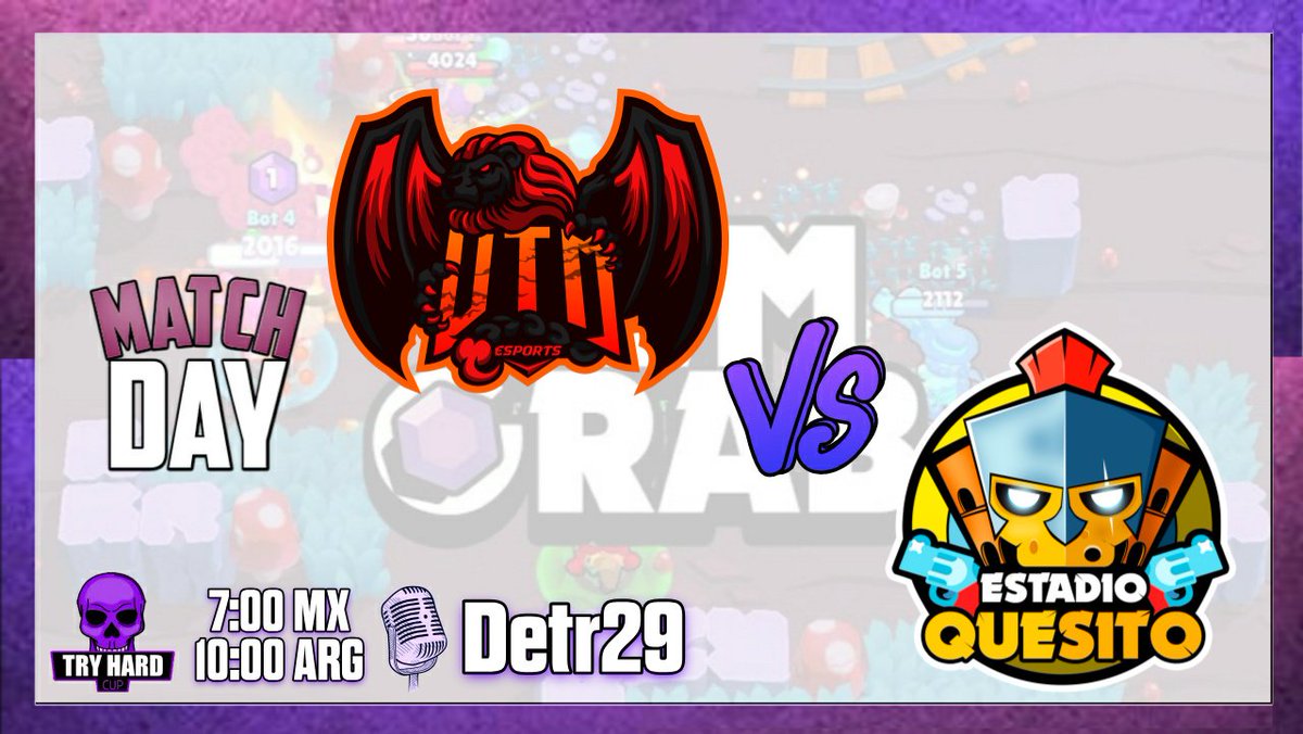 TryHardCup_Bs's tweet photo. MATCHDAY || #TryHardCup
🔸️Quinto enfrentamiento de Octavos:
@VTMEsports 🆚️ @EstadioQuesito
➡️ ¿Las Aguilas rojas cazaran y trituraran a sus rivales o los quesitos fusilaran con sus pistolas de alto calibre?
🎙Caster: @DavidTo28705813
https://t.co/ftjwIGX48l https://t.co/cZeJZgEfzM