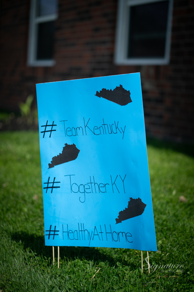 LTCrevolution's tweet photo. Residents and staff had a fantastic time at SHC at Louisville South. Everyone enjoyed a family parade. Residents were spaced 8 -feet apart, and families drove around the building multiple times to see their loved ones! @GovAndyBeshear #TeamKentucky #TogetherKY #SignatureNation https://t.co/7xJ5pzLHSa