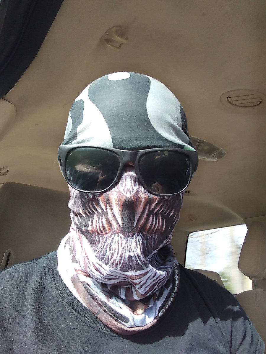 cheyjohns316's tweet photo. Ready to get groceries for my papaw. Mostly for how it looks than protection. https://t.co/1E710VkAYA