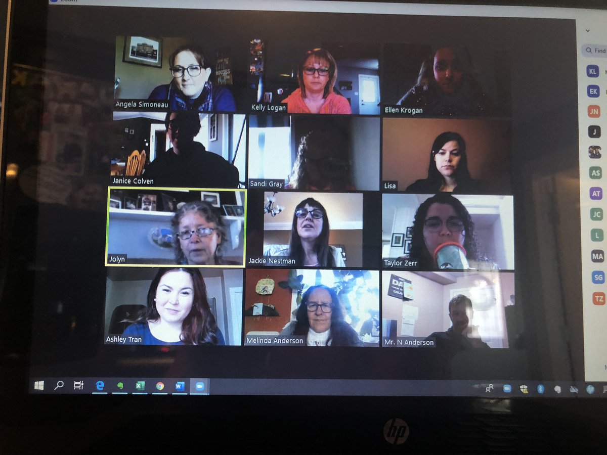 Second virtual staff meeting with the teachers at Empire. These meetings have become the highlight of my week! 💕 #rockstars #killingit #learningtogether #becomingtechnicalgurus