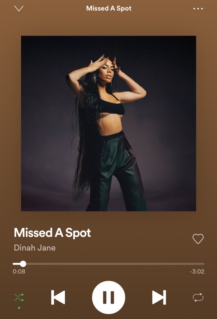DinahNewsJane's tweet photo. Where are you streaming? 
@spotify or @AppleMusic.
Send  in your screenshots streaming.
#StreamMissedASpot https://t.co/MdKxrzRy9l