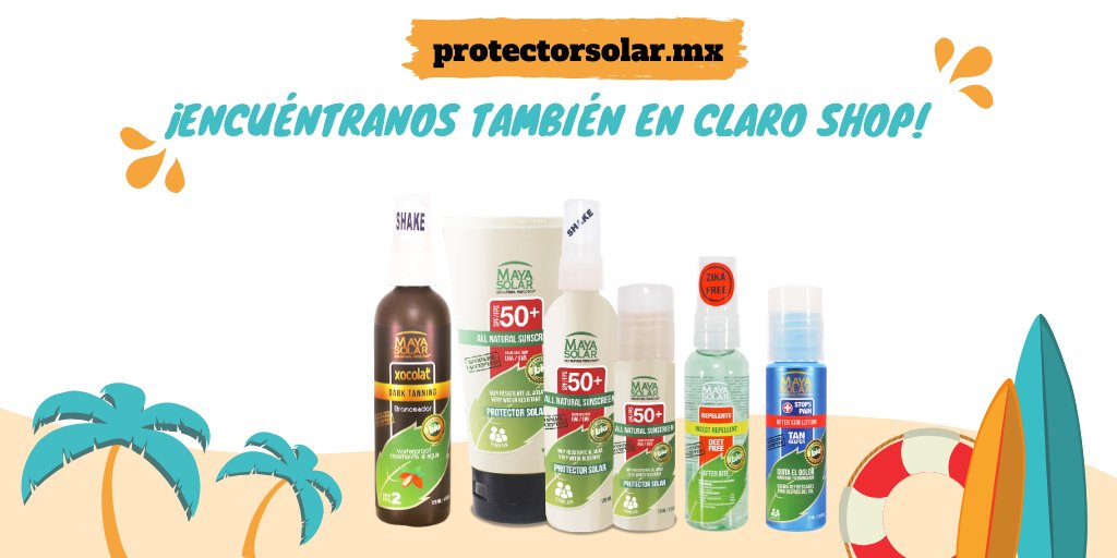 ProtectorsolarM's tweet photo. Ahora también puedes encontrar nuestros productos en @claroshop_com :
https://t.co/K0KyllFl2q
Bloqueadores solares #FPS50, cremas After Sun, Repelentes para mosquitos y bronceadores a los mejores precios.
https://t.co/jerDPAlzUf https://t.co/I5g5lXmIUq