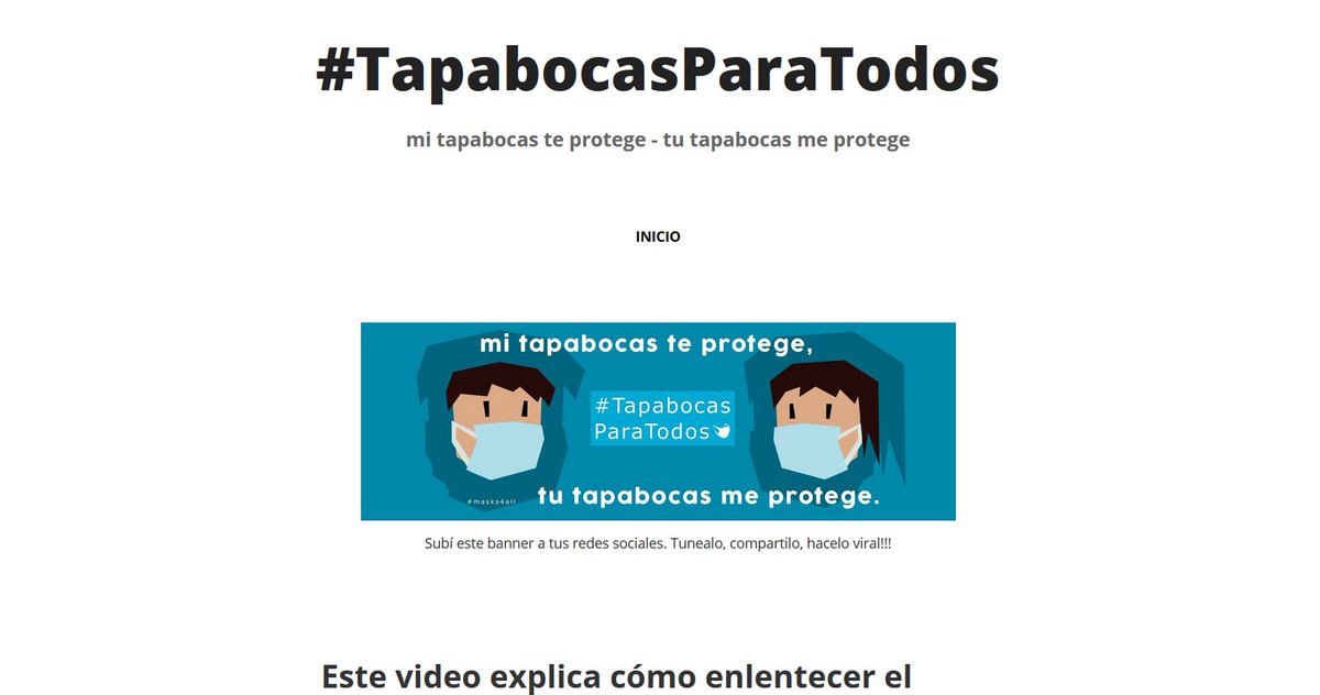 mordecki's tweet image. Ya esta en el aire tapabocasparatodos.org

Mañana le ponemos toda la energía en completar el contenido.