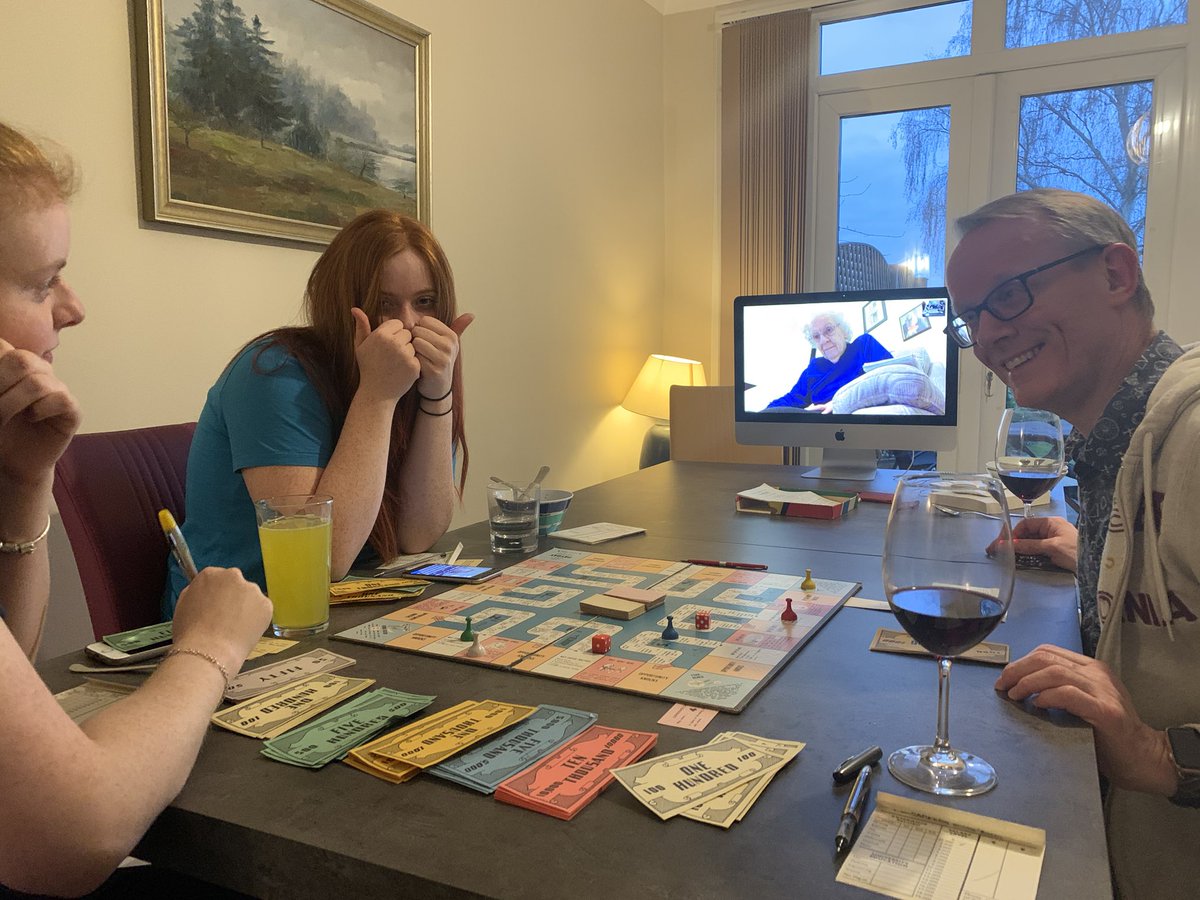 BeverleyEag's tweet photo. Enjoyed a family game with my mum... virtually. We both had board games set up and moved the pieces round... it went really well! #rockinisolation https://t.co/8fvdqCcwp2