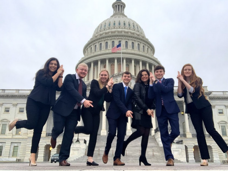 TamuANRP's tweet photo. Intern, Garrett Lathem, made great friends while in DC. They started off their internship together in front of the Capitol and attended a seminar hosted by USDA with A&amp;M professor, Dr. Parr Rosson. Garrett also made “rubbing” of his great uncle’s name off of the Vietnam Memorial. https://t.co/9N2TRyeo6A