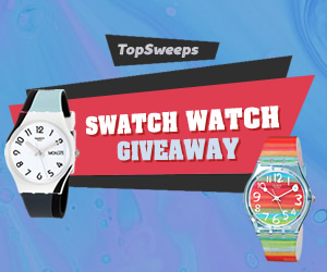 topsweepsprize's tweet photo. Did you know you can enter daily to win a cool Swatch Watch? 🤔

#EnterToWin HERE: https://t.co/smgUXgi8t0

#SwatchWatchGiveaway #TSGiveaways #TSWinners #TopSweeps https://t.co/DkEIOkfECe
