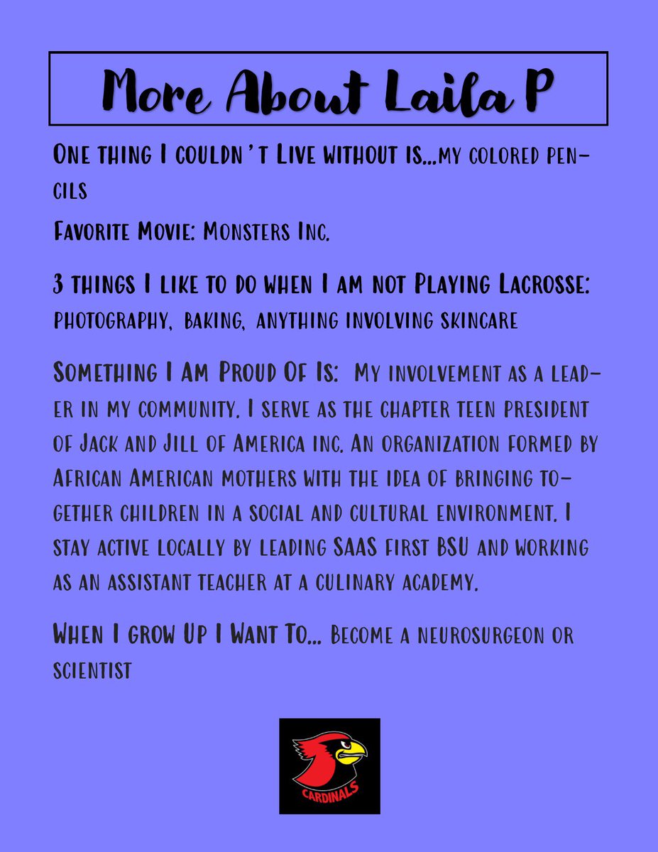 SAAS_GLAX's tweet image. Bear with me while I learn how to use twitter! Third times a charm. Here are our first two @SeattleAcademy Feature Fridays of our amazing seniors, Mallory and Laila. We will miss them greatly next year!! @SAASCardinals #saaslax