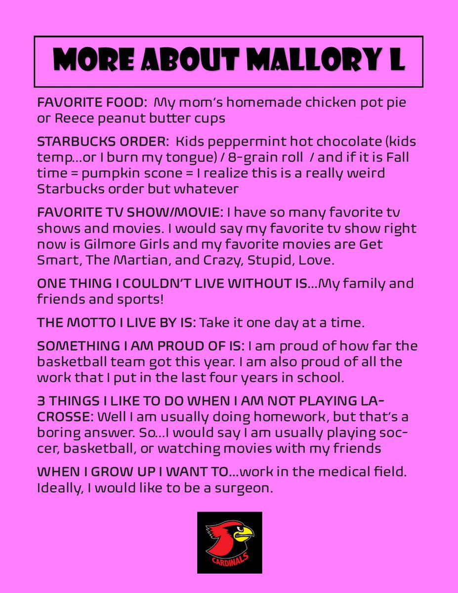 SAAS_GLAX's tweet image. Bear with me while I learn how to use twitter! Third times a charm. Here are our first two @SeattleAcademy Feature Fridays of our amazing seniors, Mallory and Laila. We will miss them greatly next year!! @SAASCardinals #saaslax