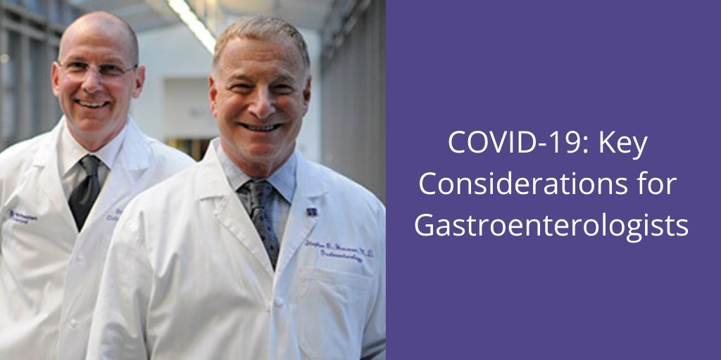 Podcast | Stephen Hanauer, MD &amp; Scott Strong, MD discuss key considerations for gastroenterologists in the context of COVID-19, including gastrointestinal manifestations, risks for patients with IBD, potential fecal-oral transmission, optimizing telehealth.physicianpodcasts.nm.org/?segitem=42038