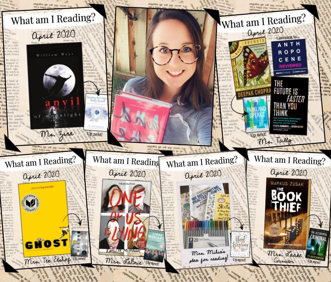 IHMSLibrary's tweet image. Shelter in place doesn't stop us from keeping up on our reading! Check out what IH staff is reading this month! #SRVLibraryLove #powerofjag