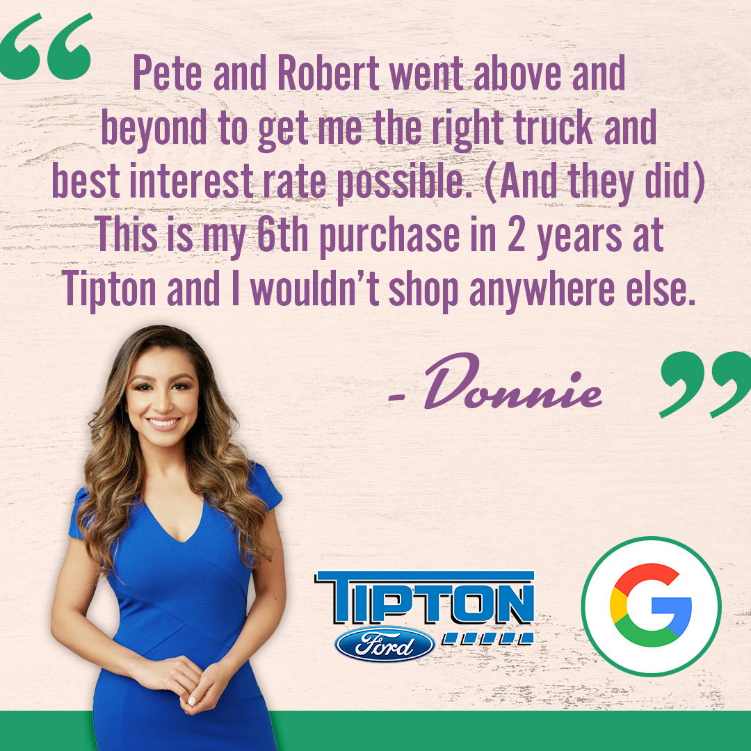 TiptonFord's tweet photo. We're so thankful for our Tipton family. We hope you are all staying safe and remember we're here for you! #FeedbackFriday https://t.co/NxJJUizjQb
