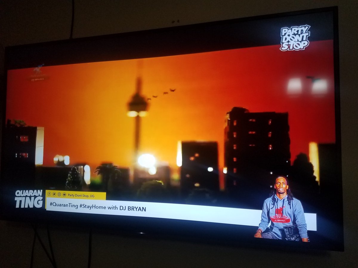 beewol's tweet photo. @Deejay_Bryan Nawe nkulaba ku TV yange. Well done on that mix. But also send me greetings. 

#QuaranTing #StayHome 
@partydontstopUG https://t.co/a0ig3G2LJj