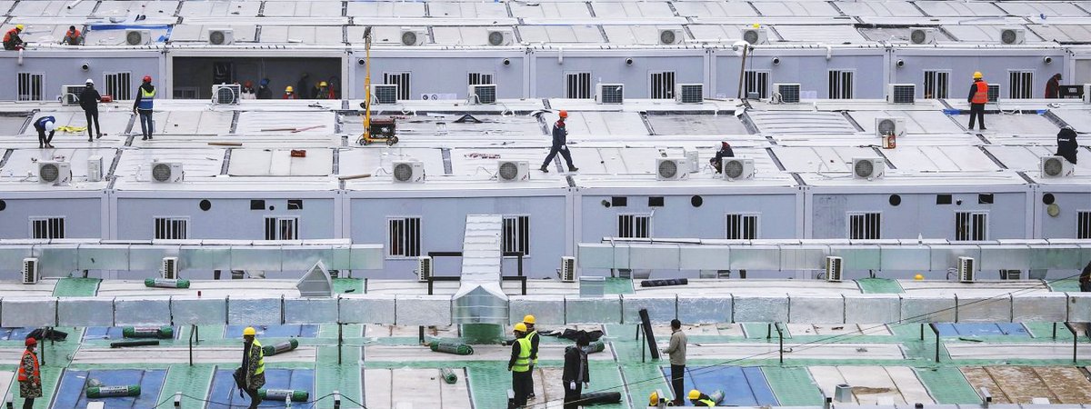 MasisaLab's tweet photo. Construcciones modulares de emergencia: El mundo entero quedó atónito al ver cómo el gobierno de China, en la ciudad de Wuhan, construía un hospital en tan sólo 10 días. 
Lee la nota completa 👉 https://t.co/AZa5q0sbZR 

#ConstruccionesModulares #China #Wuhan https://t.co/61oubo124Z