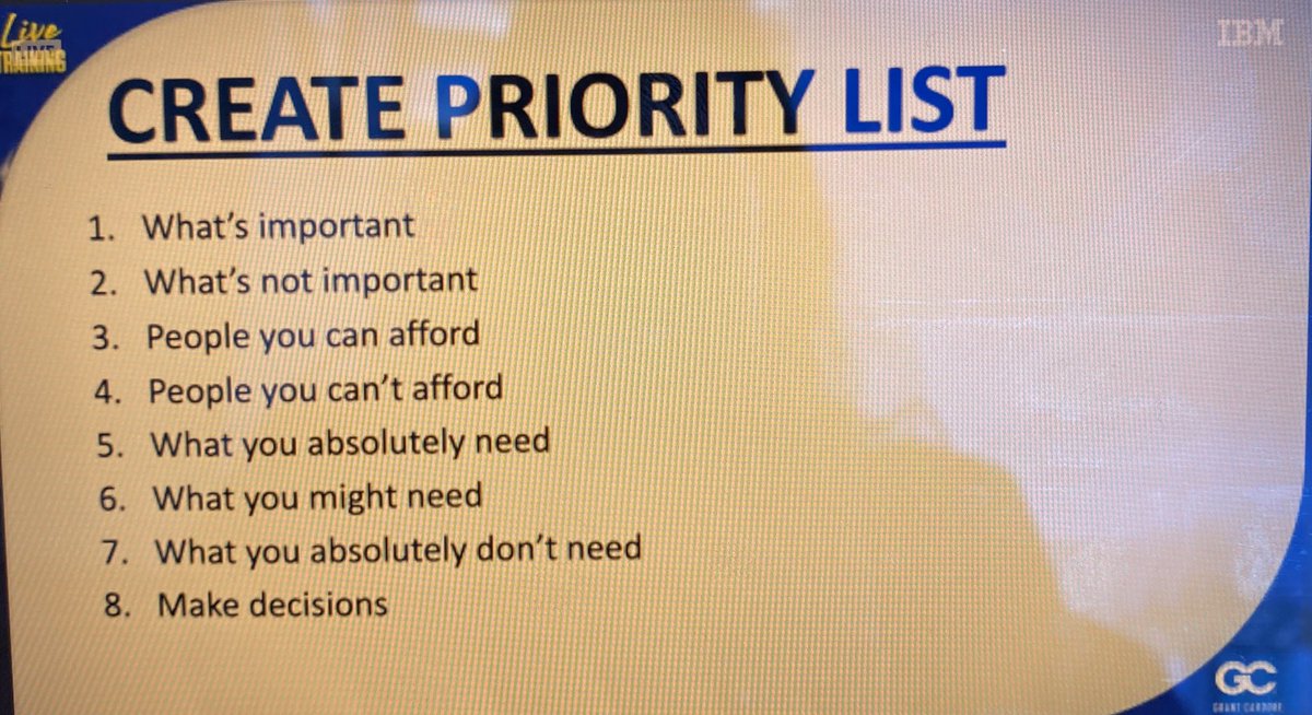 YellowBrickRunw's tweet photo. I’m going through who and what I can afford. Im going through a list of items, expenses, and people. Working through the process with @GrantCardone #grantcardone #startingover https://t.co/1J4tURTrLV
