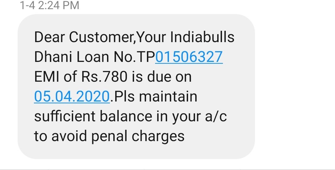 MhoammadS's tweet photo. @ibdhani i have take loan from dhani app and want to avail the emi moratorium as per the RBI instructions please advise, the repayment date is 5th of April

Hoping for a prompt response https://t.co/ZSUFd05RD6