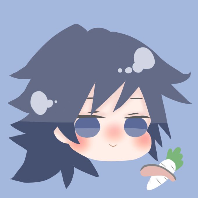 しおり🌫さんがTwitterに投稿した冨岡義勇(鬼滅の刃)のイラスト。