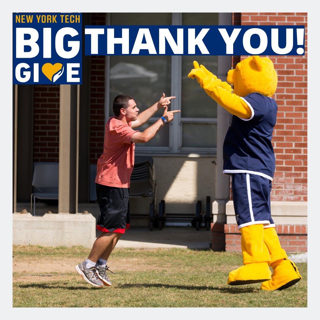 NYIT_VIP's tweet photo. On behalf of everyone at VIP, a BIG thank you to our #NYITBigGive donors!  At the conclusion of this year's fundraiser, VIP raised $21,500 and had a total of 60 donors.  We appreciate your generosity and support! #nyitvip #newyorktech #fundraiser  #learningdifferences https://t.co/4ElPnOqupc