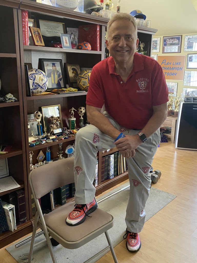 GregDomecq's tweet photo. #RadfordRed Missing Radford Baseball that would have been starting a home series against Gardner Webb today! Stay safe Highlanders! Already looking forward to next year’s First Pitch Dinner! @Highlander_Club @ru_athletics @RadfordBaseball https://t.co/e9vakRipun