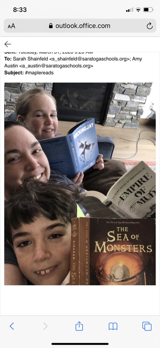 we_are_maple's tweet photo. #maplereads! Bored! Grab a book! What are YOU reading! And yes our principal is rocking some @Gladwell! https://t.co/oNY2onDy04