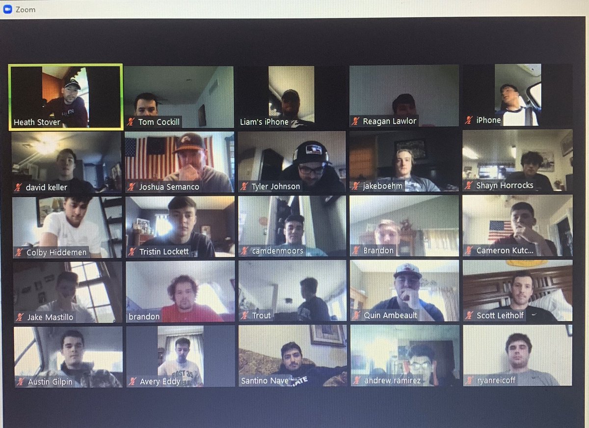 LHU_baseball's tweet photo. Nice getting our guys together this afternoon. If only we were on a ball field. Hoping everyone is staying safe and healthy and looking forward to some #havenbaseball in the fall! https://t.co/6v3VJfkiS6