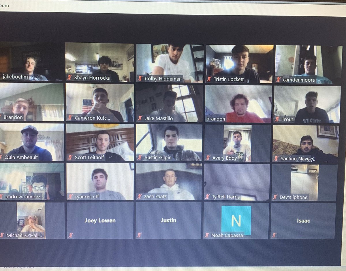 LHU_baseball's tweet photo. Nice getting our guys together this afternoon. If only we were on a ball field. Hoping everyone is staying safe and healthy and looking forward to some #havenbaseball in the fall! https://t.co/6v3VJfkiS6