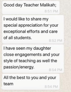 anuriddin's tweet photo. #PMUer #excellenceinteaching It's so encouraging to be appreciated, especially by students and their parents. Words of #thanks and #kindness are priceless. https://t.co/qLFPj6Db0m