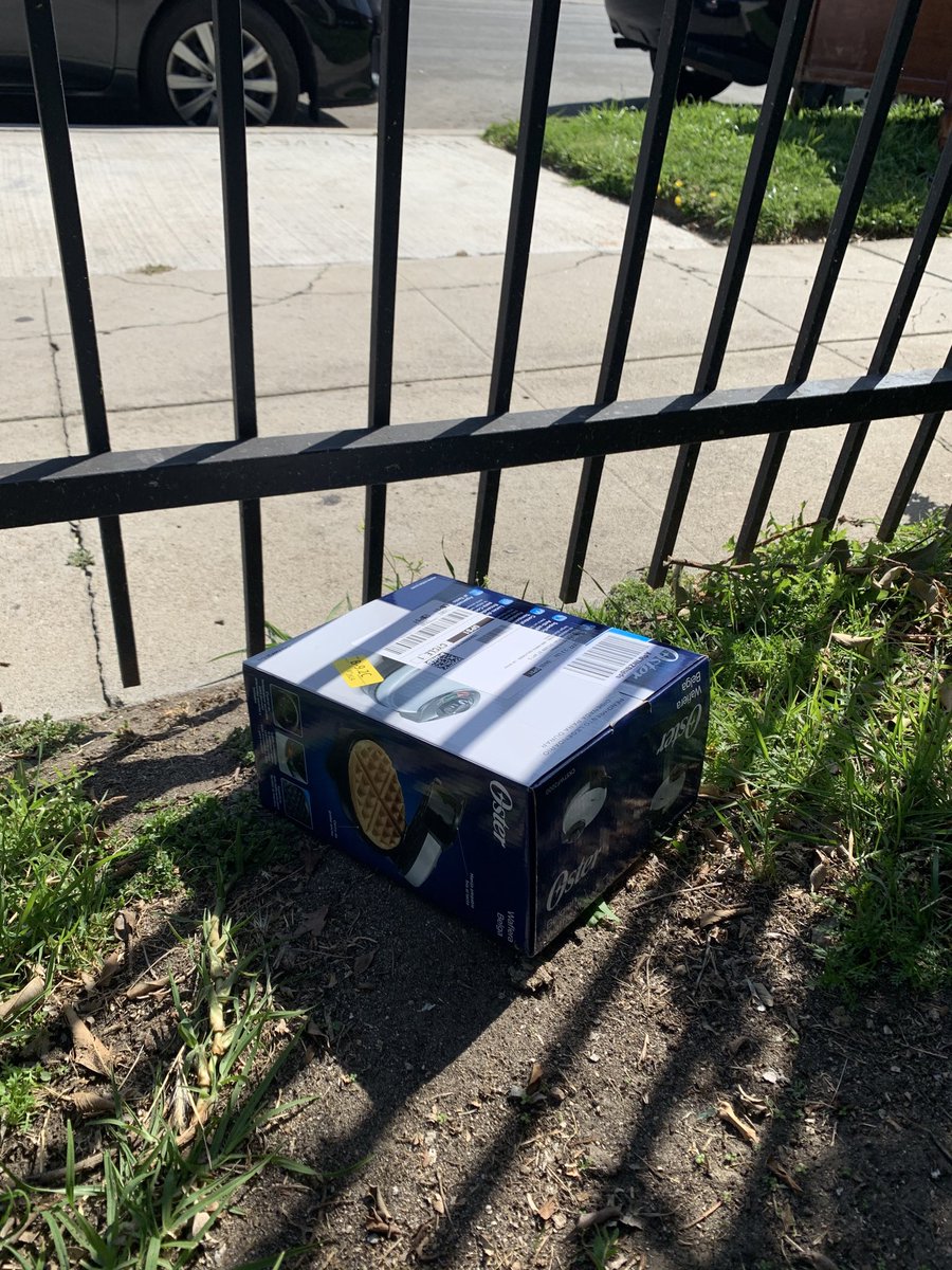 ApandaTweets's tweet image. ⁦@amazon⁩ I am sorry but this is just lazy. The driver just threw it over the fence. So not ok! However at least I got to go on a #quarantinehunt