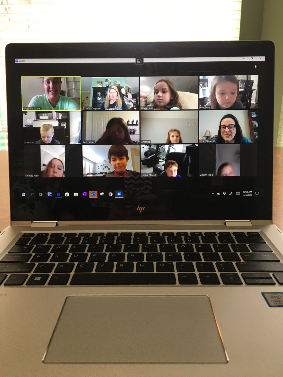 BauerschlagBest's tweet photo. 1st grade Morning Meeting via Zoom🥰 https://t.co/BNlu2utYss