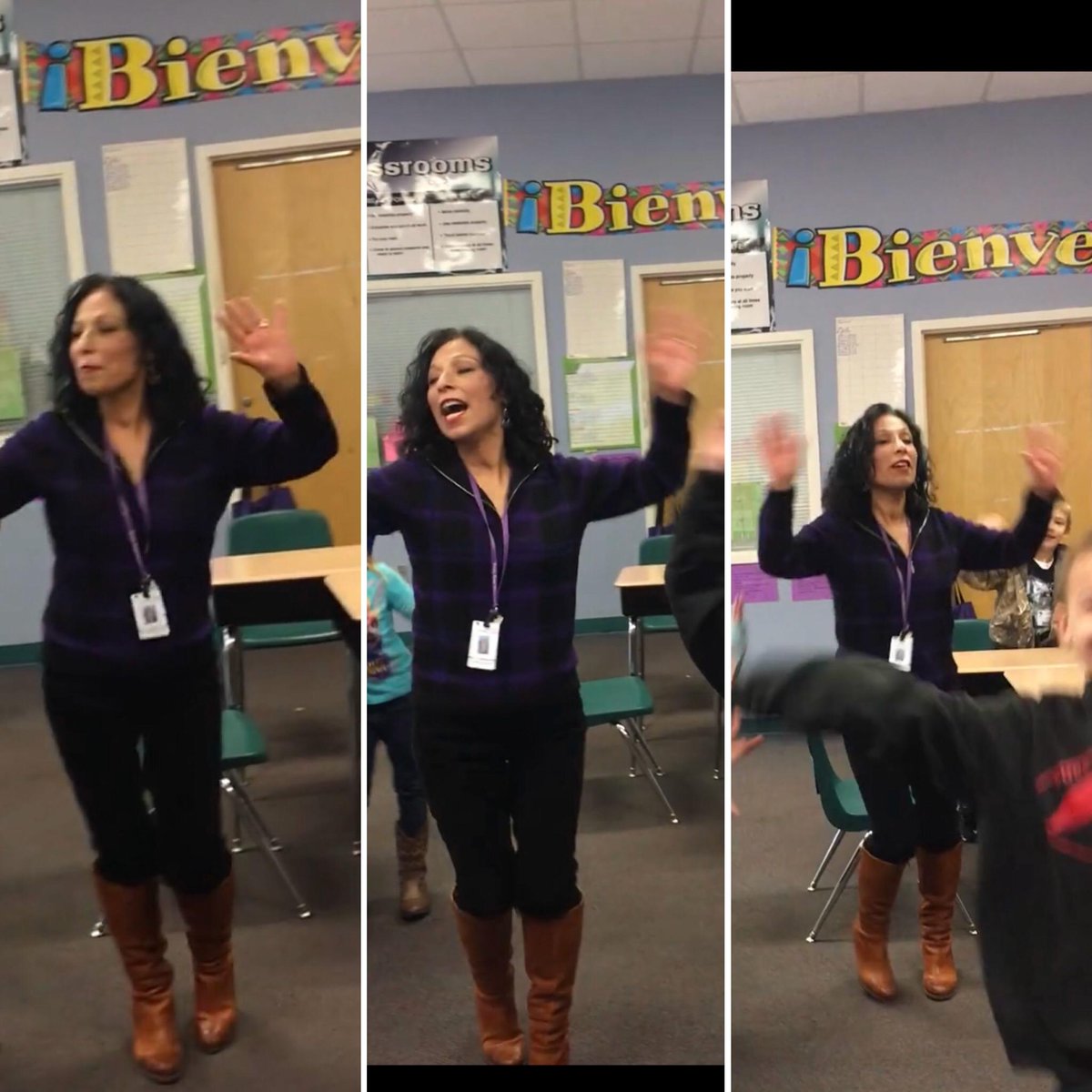 HSAMonroeMiddle's tweet photo. Mrs. Richardson! #RedhawksDancing #AllIn @AGHoulihan @UCPS_MonroeNC https://t.co/p4nMtBQfiS