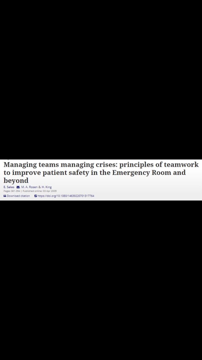 OLEARNHealth's tweet photo. This 2009 study on teamwork in the Emergency Room during crisis management supports the theory that organizational learning provides a framework for hospital units during dynamic situations. #healthcare #organizationallearning https://t.co/22kXJ1Zt4O