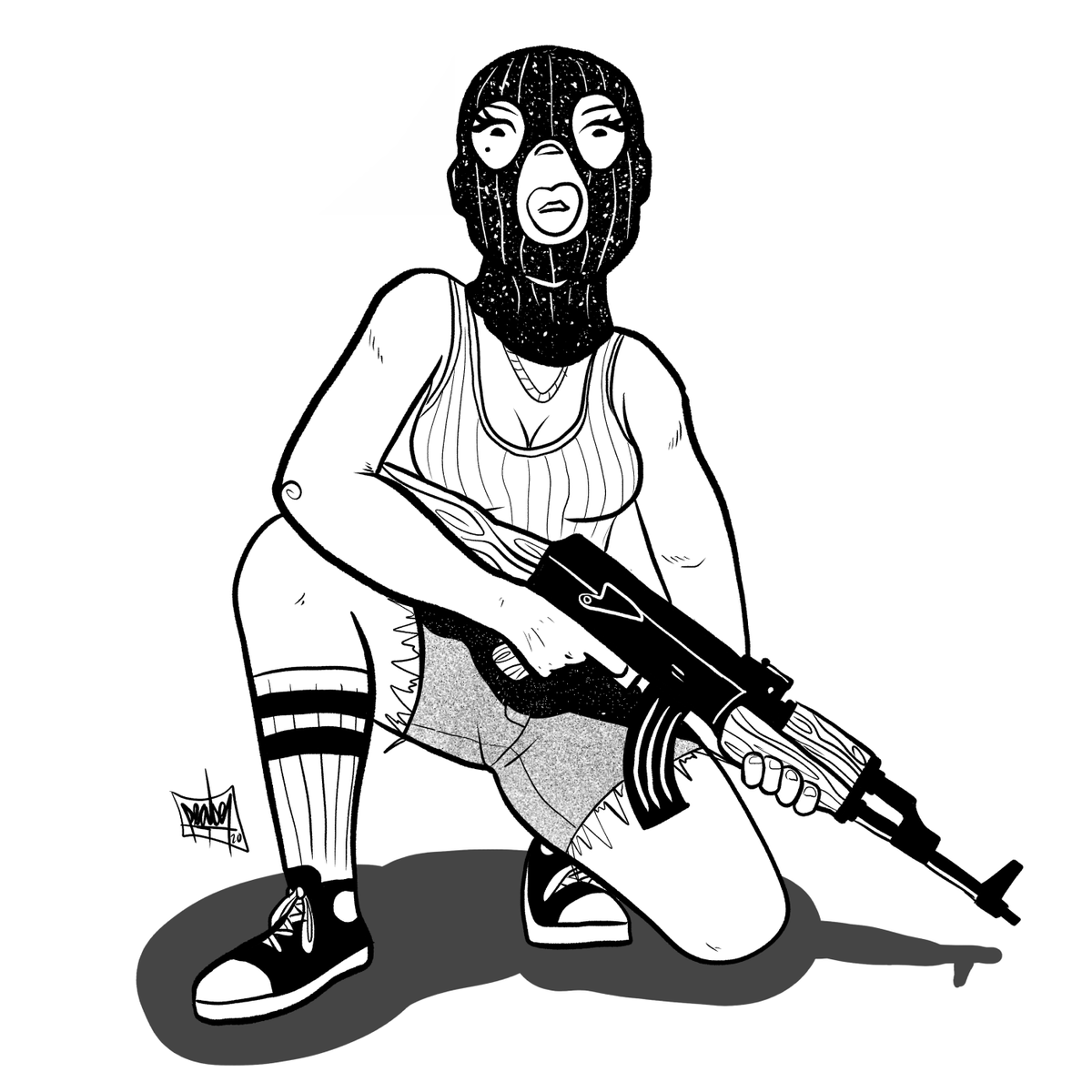 peabe's tweet photo. Daily Sketch. AK47
.
#drawing #illustration #ak47 #comicbookart #blackandwhite #dailysketch #draquard #peabe https://t.co/y9B9TYw1F5