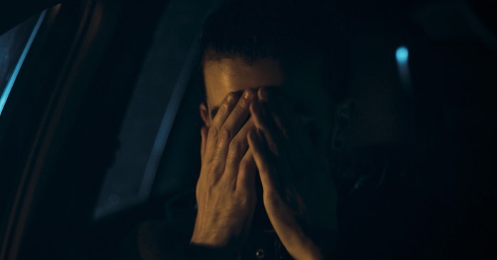 EntityProdCo's tweet photo. Watches “Drive” once. ⠀⠀⠀⠀⠀⠀⠀⠀⠀⠀⠀⠀
A few still frames from our short film “One Hit Wonder”.⠀
Camera team: @DannyBott14 , @lewiscooke &amp; @elliottjkramer, Testing the dynamic range of the Panasonic Varicam’s sensor with this scene, contrast lighting setup. https://t.co/r39AtqqsvV