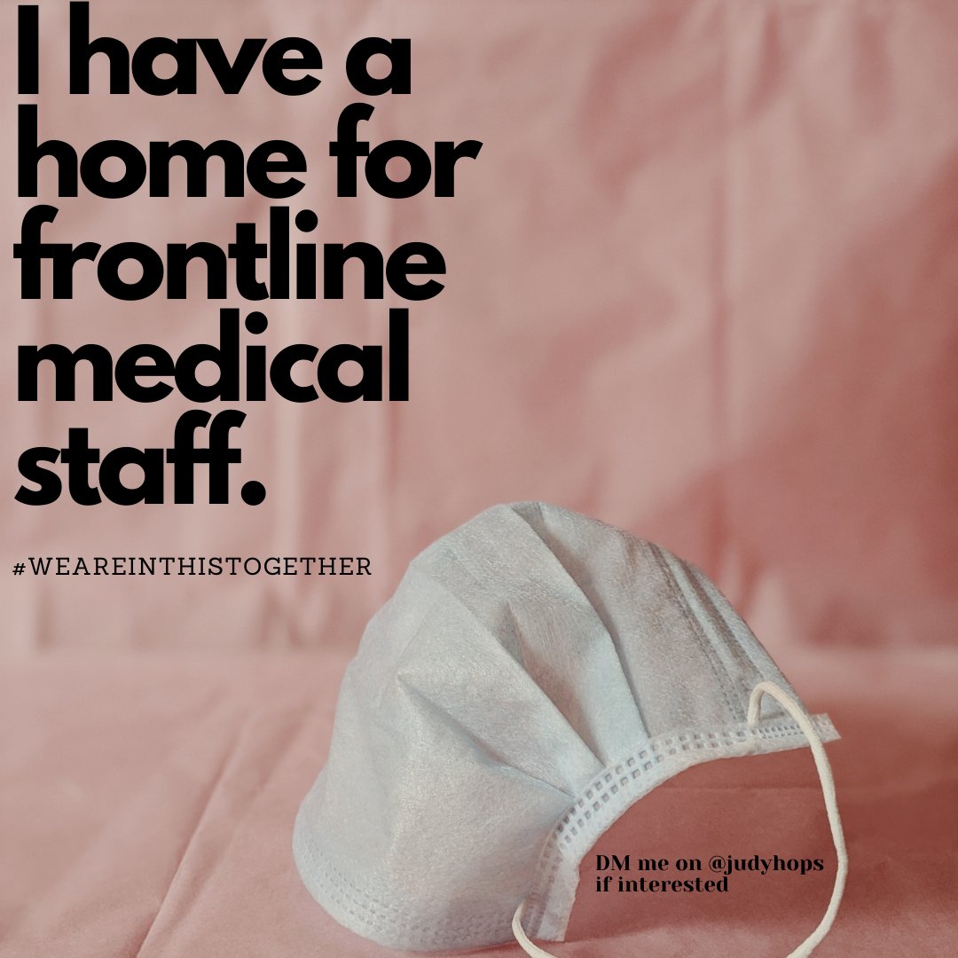 judyhops's tweet photo. HELLO FRONTLINE MEDICAL STAFF. I can make my house (in Glanmire) available from 11th April for at least 1 week if not more for any of you frontline nurses/doctors/medical staff. Just get in touch/DM me. #coronavirus #covid19 #WereInThisTogether https://t.co/ZbJacRpT5Y