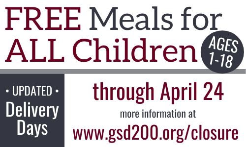 THEGSD200's tweet photo. We want to announce an update to our meal service. Beginning on Monday, April 6, we will be going to a 5-day-a-week meal delivery schedule. This means we’ll deliver meals every weekday. Meal delivery times &amp; locations will remain the same. 
Learn more at https://t.co/Xni6obVe0h. https://t.co/WZNzzrvlZK