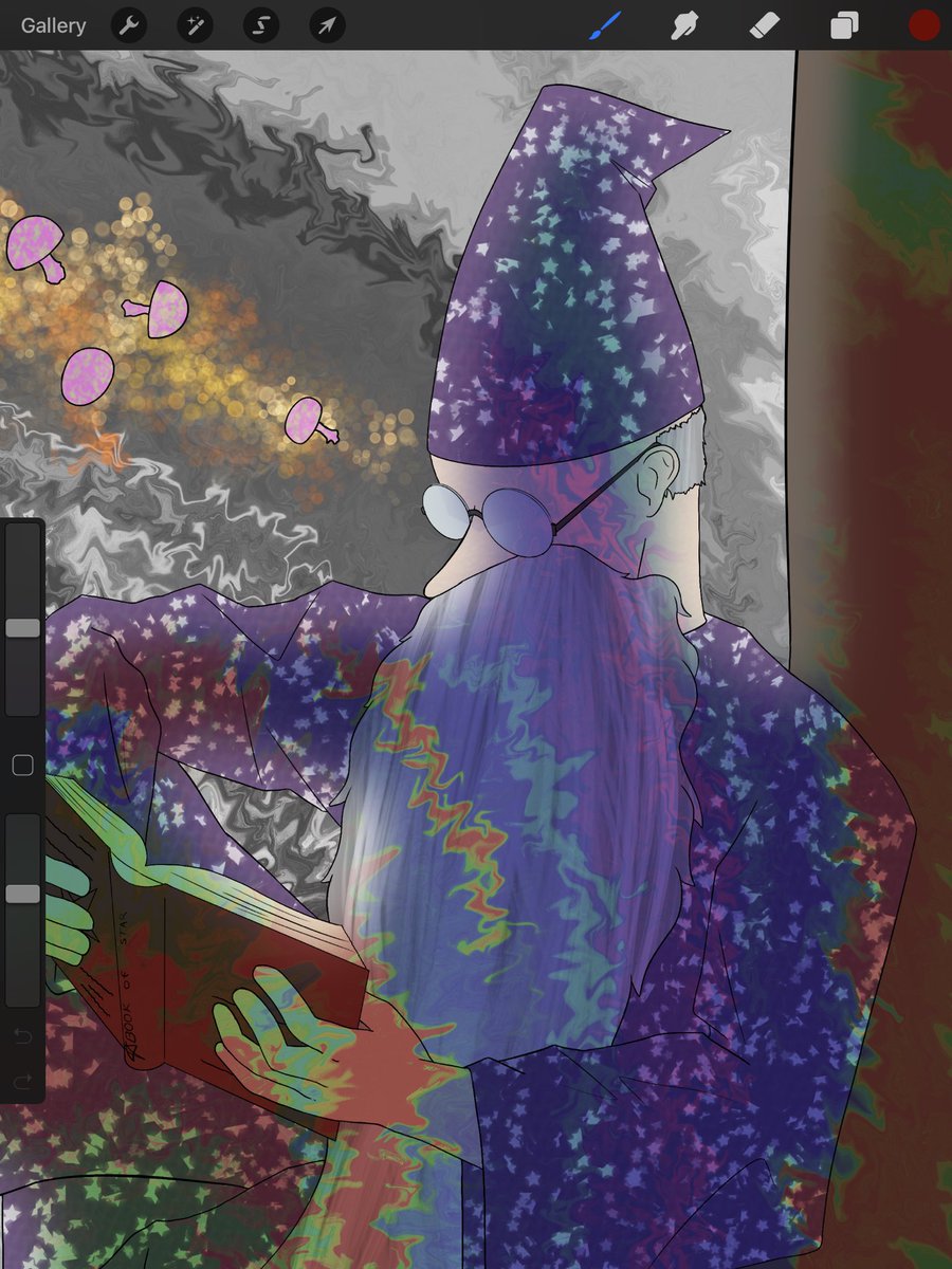 FRiverart's tweet photo. @Mask2433 Hey JJ, this character is the wizard Steve. He is iconic to me and my friends in our dnd games.  He is basically a completely insane wizard who shows up all the time.  If you have the time, a headshot of him in ur style would be really cool. https://t.co/1oGyxzz6Wq