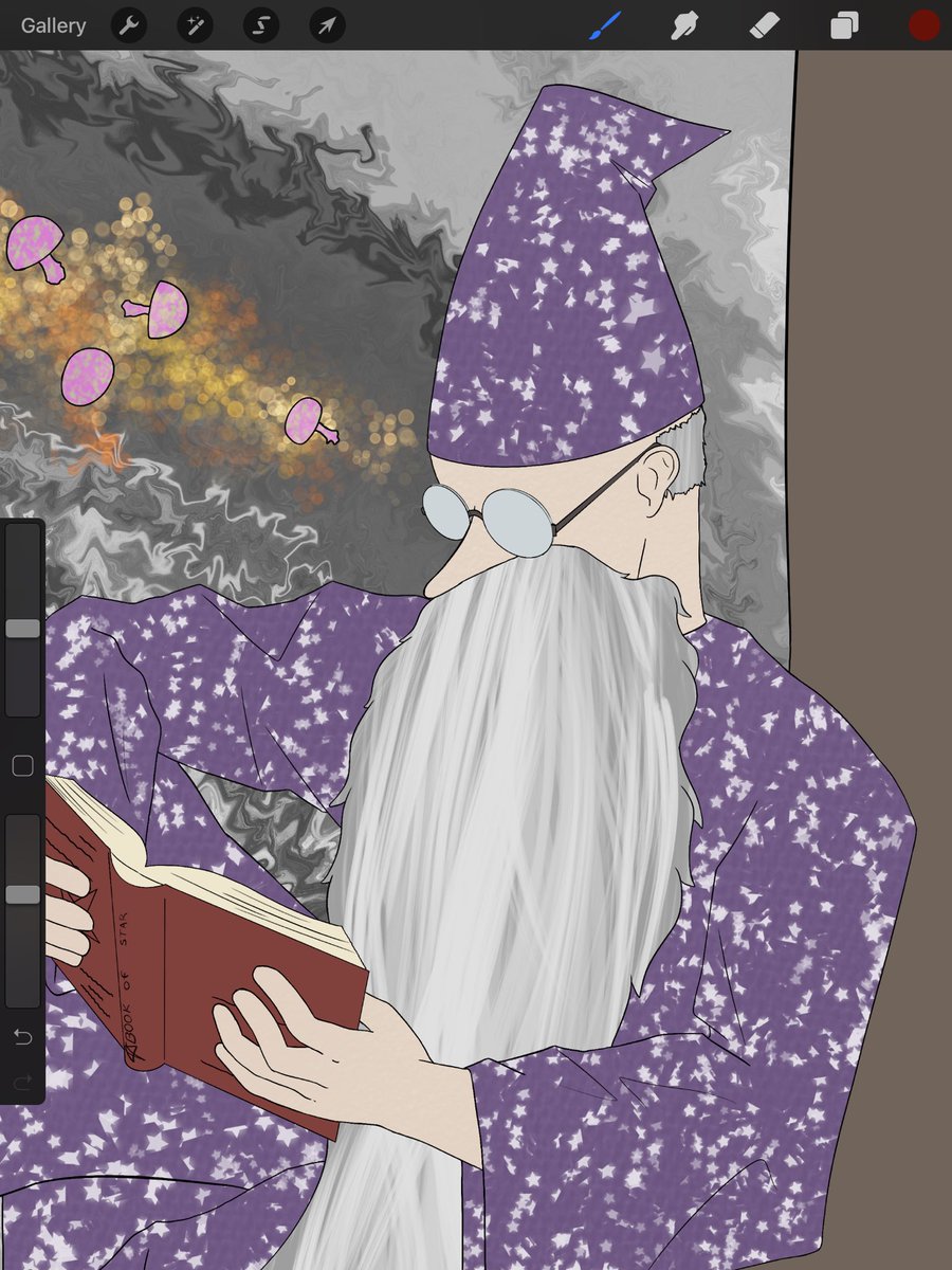 FRiverart's tweet photo. @Mask2433 Hey JJ, this character is the wizard Steve. He is iconic to me and my friends in our dnd games.  He is basically a completely insane wizard who shows up all the time.  If you have the time, a headshot of him in ur style would be really cool. https://t.co/1oGyxzz6Wq