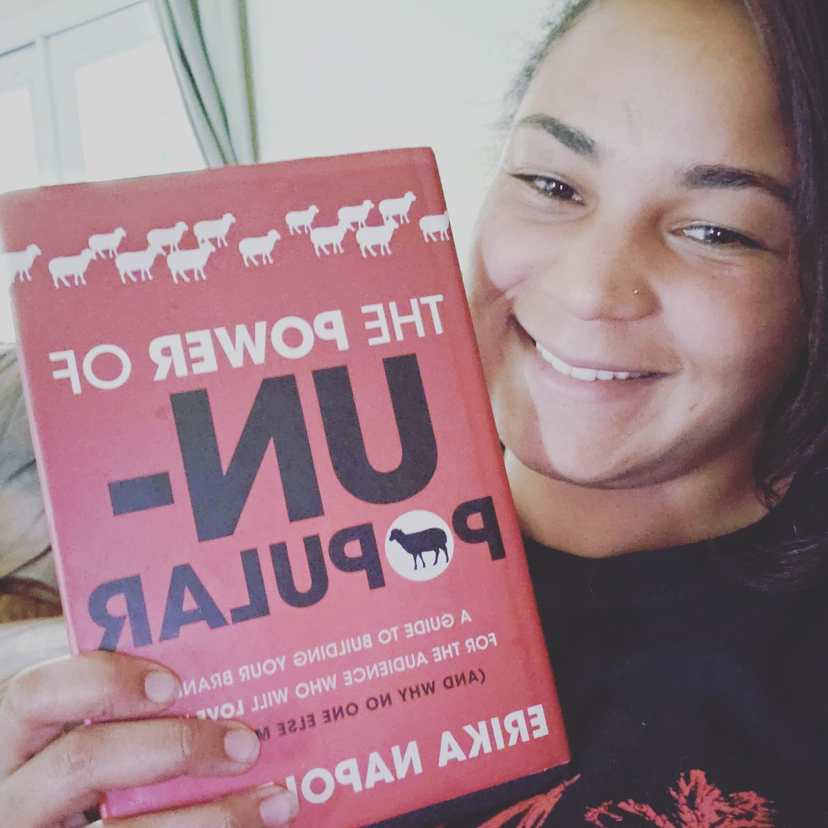 NotAChef4's tweet photo. What books have you picked up during your Quarantine? I've been really physically tired lately so, to gain some momentum I decided to take these next few days to feed my mind reading "The Power of Unpopular" by Erika Napoletano. https://t.co/pRIGxLNXJ7