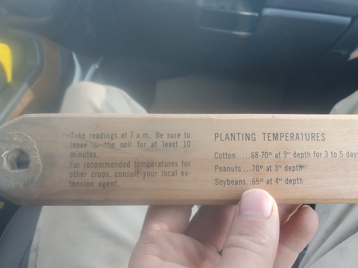 My cousin found this old soil thermometer cleaning out shop. My dad said he remembers my grandpa using in the late 70's. Pretty cool.
