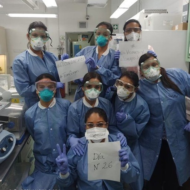 Telemetro's tweet photo. Durante 26 días continuos en la lucha contra el #coronavirus en #Panamá, investigadoras del @InstitutoGorgas no bajan la guardia para ganarle la batalla al #COVID19. #TReporta https://t.co/KM9q8DPNzh