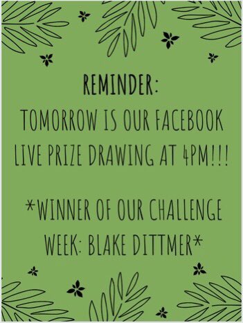 SIUEutd's tweet photo. Don’t forget to tune into our Facebook live event tomorrow night at 4!! We have amazing prizes to give away! Also shout out to Blake Dittmer for being our top earner for the week, Congratulations! https://t.co/BWEqNL5M6R
