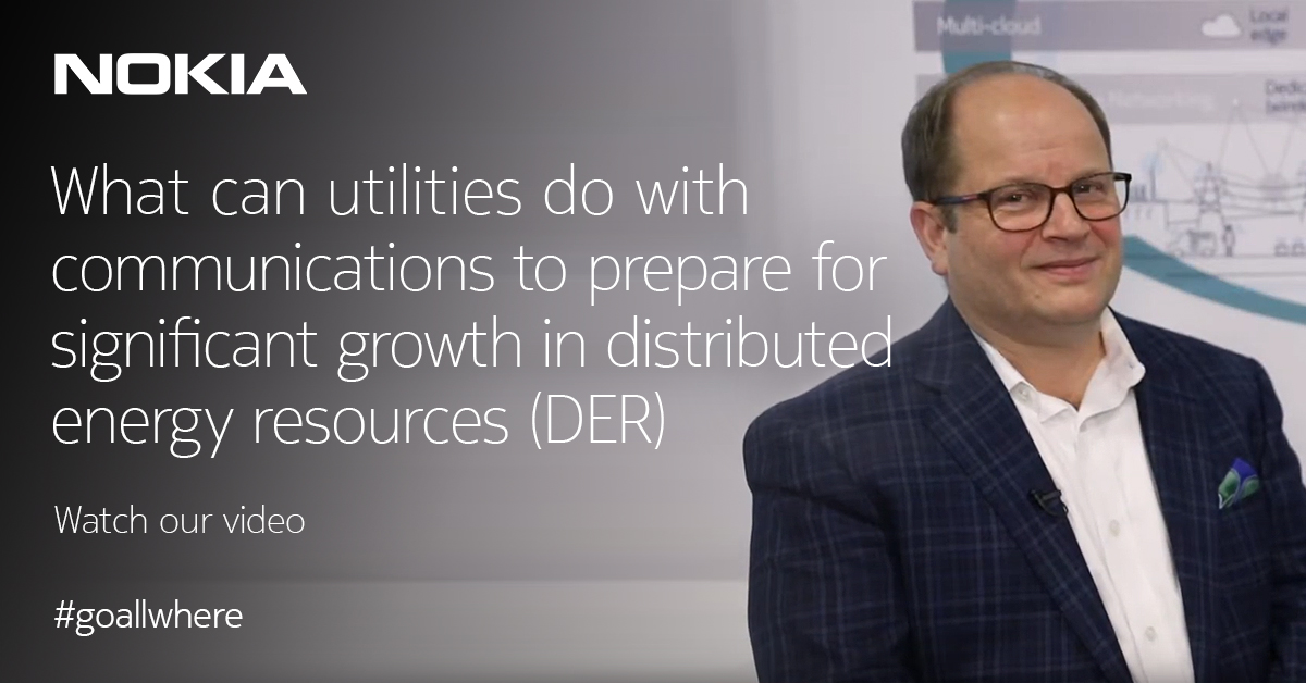 nokiaindustries's tweet photo. Explore what utilities can do with communications to prepare for significant growth in distributed energy resources (DER) and efficient grid use while leveraging their assets for specific new revenue opportunities. https://t.co/jLWru4i4Va #DTECH2020 #GoAllwhere https://t.co/7HkapwIS28