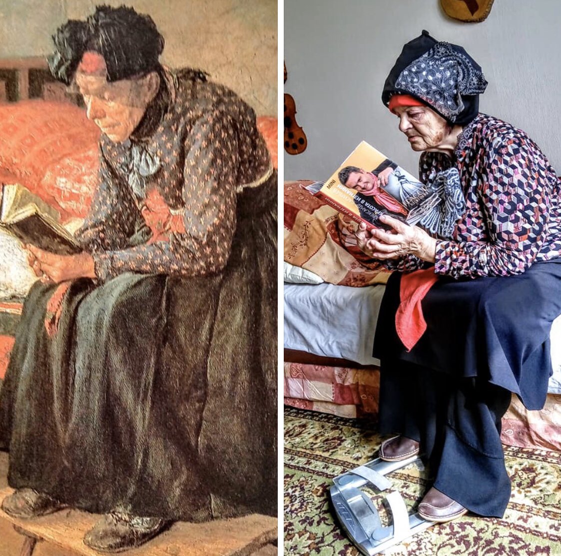 AbaldeMaria's tweet photo. 🇷🇺 Los rusos en una cuarentena. Conviértete en una obra de arte con lo que tengas por casa (sin tecnología mediante). Escogí mis favoritos más por ocurrencia que por imitación. Hay verdaderas joyas. https://t.co/iUIoBOCV1H