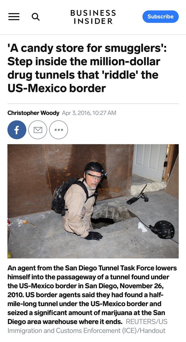 Mexican Cartels https://www.businessinsider.com/inside-mexican-drug-cartel-narco-tunnels-on-the-us-border-2016-4