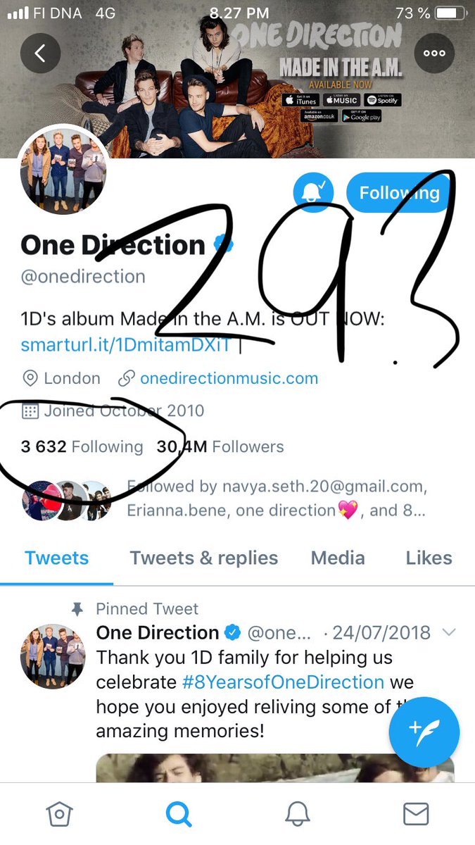 onedire66853571's tweet photo. ummm againnnn wtfff! 29.3 they were following 3632 people and rn 3624! who are these boys unfollowing??? #OneDirection #OneDirectionReunion #1D #1dstreamingproject #DragMeDownTo1Billion #onedirection10 https://t.co/bbylu48thH
