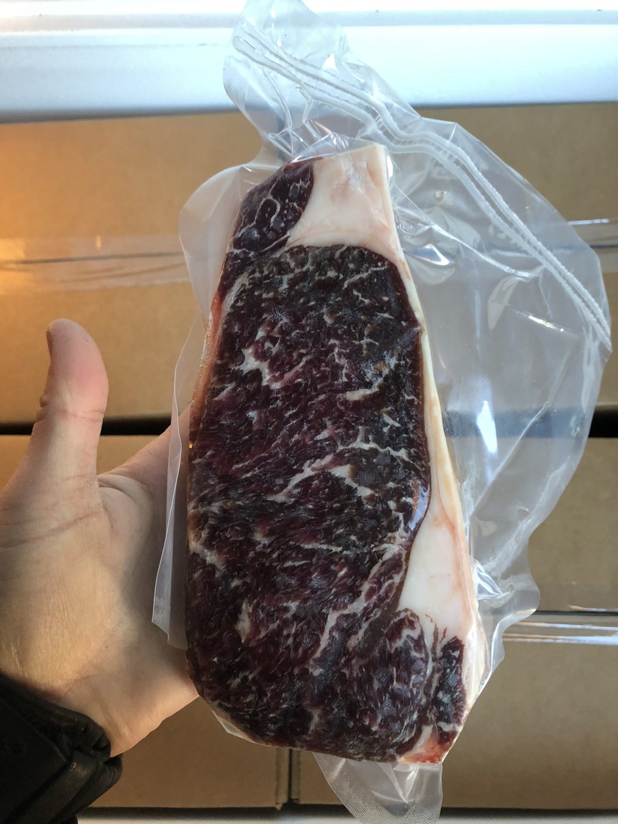 Tasty looking NY Striploin ! #HigginsonBeef