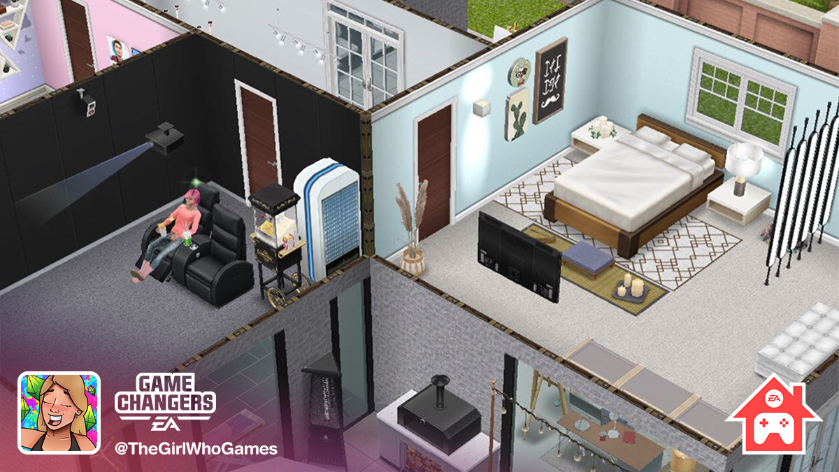The Sims FreePlay on X: Need inspiration for your entries for the Stay  Home. Play Together competition? EA Game Changer @TheGirlWhoGames has  created the perfect isolation house for her Sims! Visit our