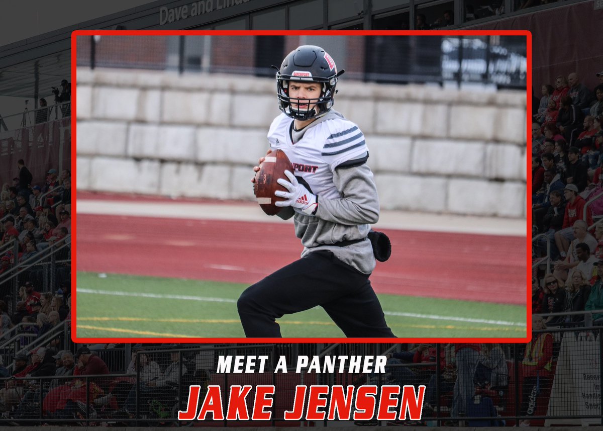 Meet a Panther - Jake Jensen!
Position: Quarterback
Hometown: Clarkston, Michigan
Favorite Movie: Friday &amp; Spider-Man
Funniest Teammate: Keewone Parker 
Favorite Hobby: Music

#DUFB20 #MeetAPanther