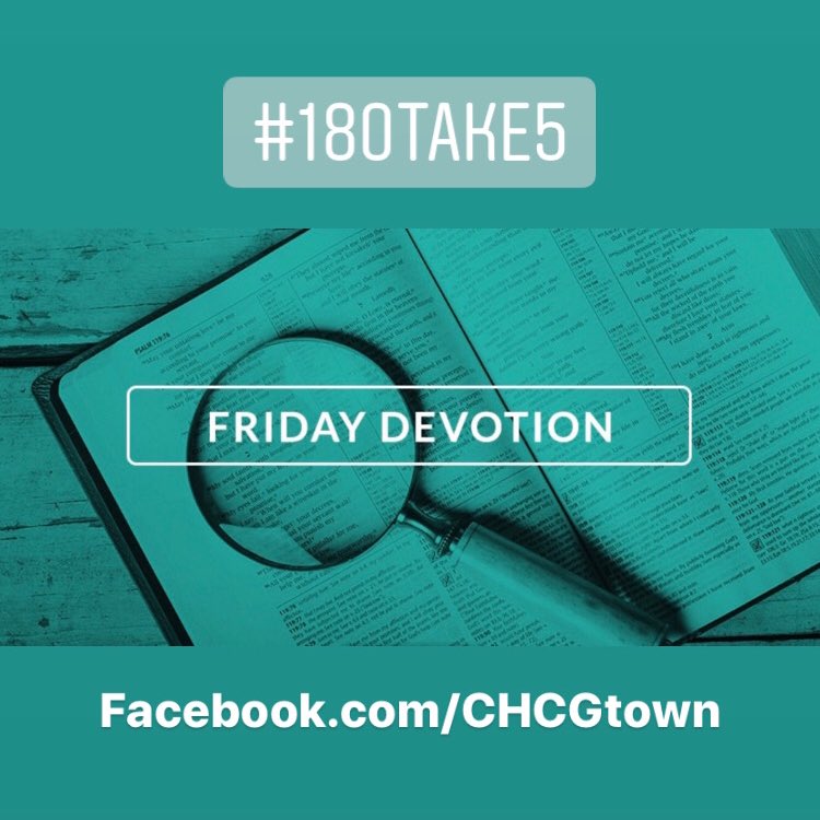 180Ministries's tweet photo. #180Take5 Day15:
Yet another way to engage in the Word while where apart! Check out the Friday Night Devo on the CHC FB page! Even if you don’t have or want a FB account, you can go to https://t.co/R9dtQ15Bbn to view our content! https://t.co/Lu3KGH7IiZ